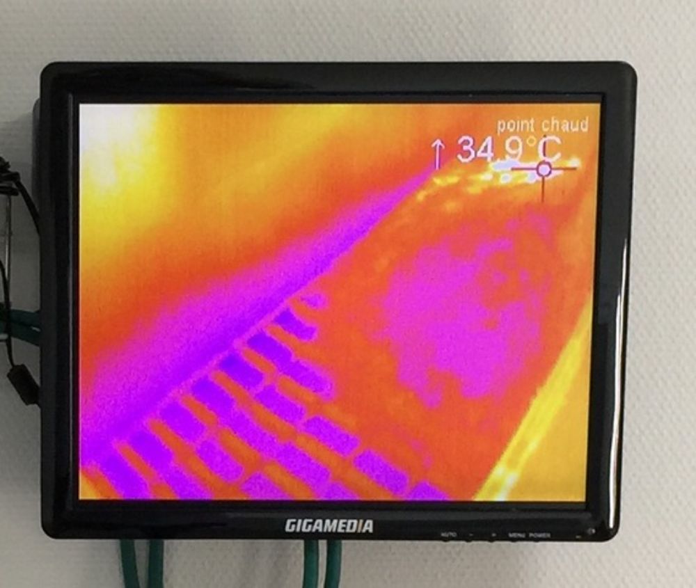 DETECTION INCENDIE PAR VIDEO THERMIQUE en complément d'une détection par optiques linéaires et détecteurs de flamme