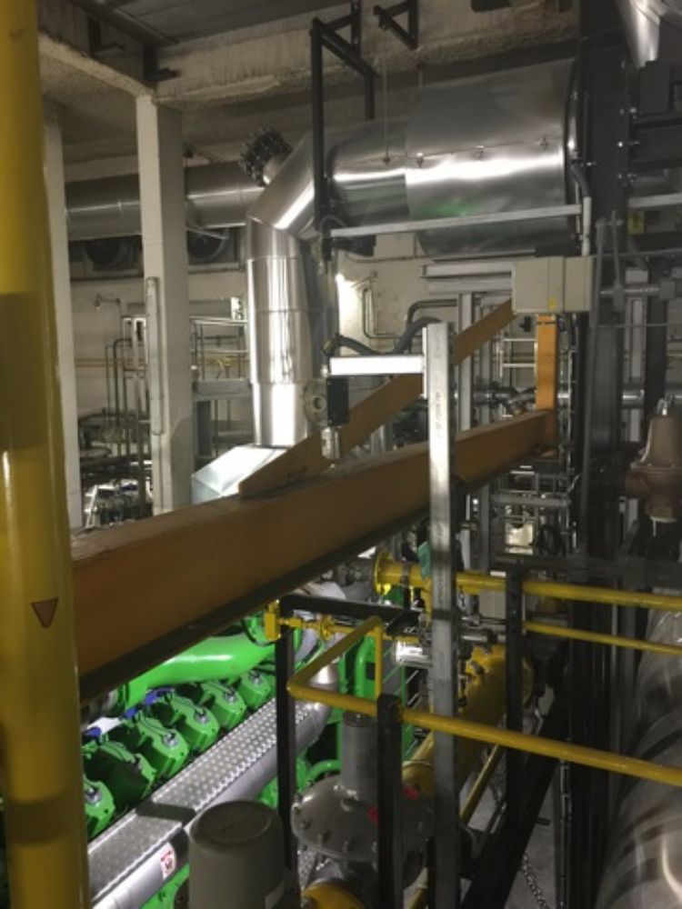 DETECTION GAZ METHANE (CH4) DANS UNE COGENERATION on y retrouve une installation comprenant une centrale CE 408 et des sondes SE 183KM (détection méthane ATEX) avec sirène grande puissance ANTIDEFLAGRANTE et un flash au xénon ANTIDEFLAGRANT