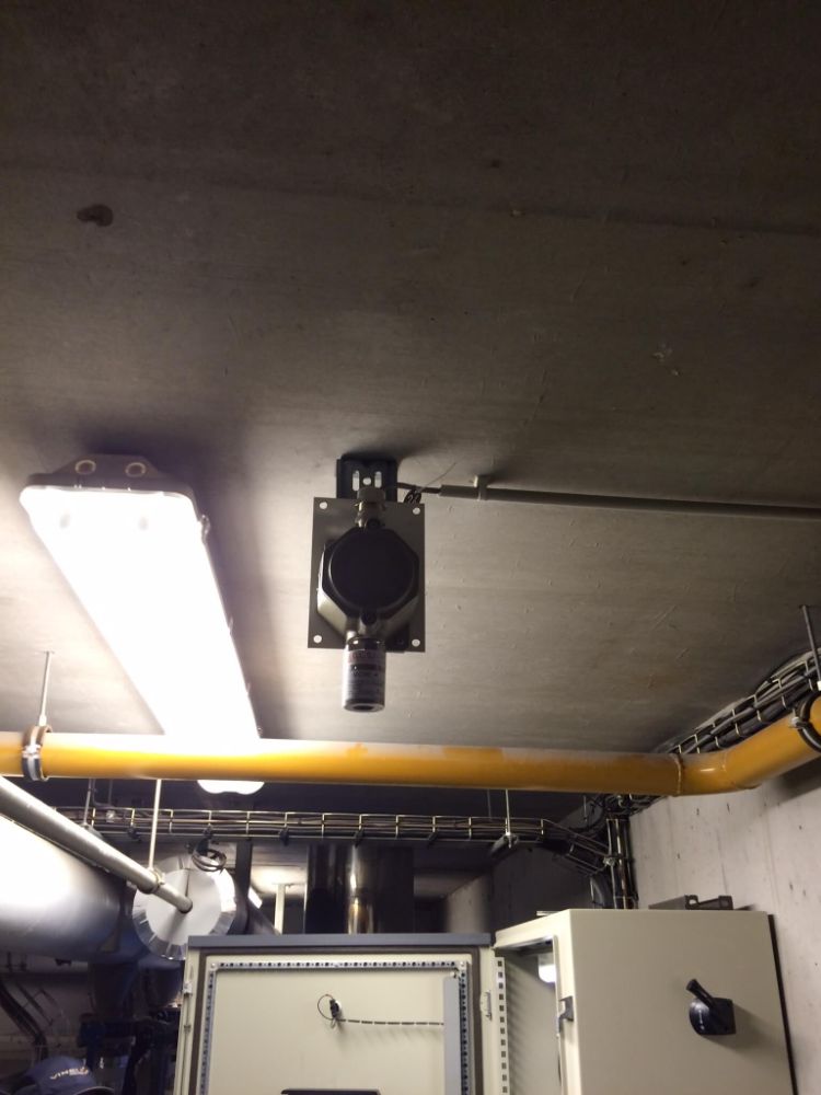DETECTION GAZ CHAUFFERIE BATIMENT ADMINISTRATIF REGION LILLE INSTALLATION REALISEE PAR GLSI AVEC DU MATERIEL DE MARQUE TECNOCONTROL CENTRALE CITY CE408 / CAPTEUR ATEX SE 183 KM