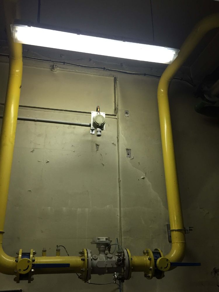 DETECTION GAZ ET INCENDIE DANS UNE CHAUFFERIE SECTEUR RONCHIN INSTALLATION REALISEE PAR GLSI AVEC DU MATERIEL DE MARQUE TECNOCONTROL POUR LA DETECTION GAZ : CENTRALE CITY CE408P / SONDES ATEX TS193KM (méthane CH4) / 1 COFFRET COUPURE FORCE ET DU MATERIEL DE MARQUE FINSECUR POUR LA DETECTION INCENDIE : CENTRALE KARA 8UP CONVENTIONNELLE / DETECTEURS OPTIQUES DE FUMEE CAP112 / DETECTEURS FLAMME FUV112 / NOUVEAU DISPOSITIF D'ALARME FEU AVEC FLASH ASL0005-001