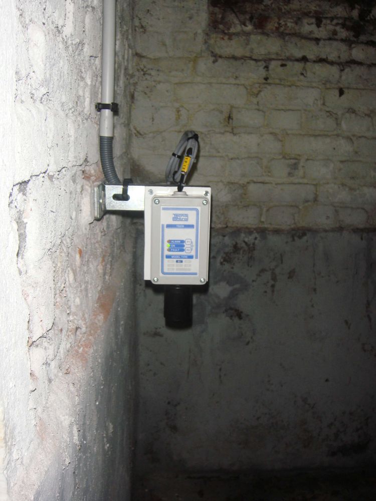 DETECTION MONOXYDE DE CARBONE DANS UNE CHAUFFERIE DE MAIRIE INSTALLATION REALISEE PAR GLSI AVEC DU MATERIEL DE MARQUE TECNOCONTROL CENTRALE CITY CE408P / SONDES TS 220 ECS / SIRENES FLASH SE 301A